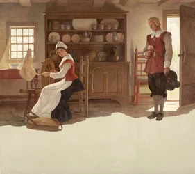 ジョンオールデンとプリシラ、1945